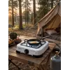 Brock GS 001 W Jednopalnikowa Kuchenka Gazowa, 1,5 kW, Zapłon Ręczny, Stal Emaliowana, Biała