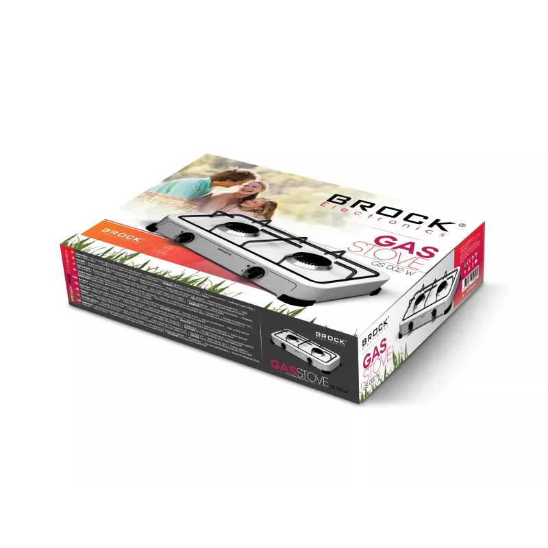 Brock GS 002 W Opiekacz do kanapek, 750 W, nieprzywierające trójkątne płyty, biały