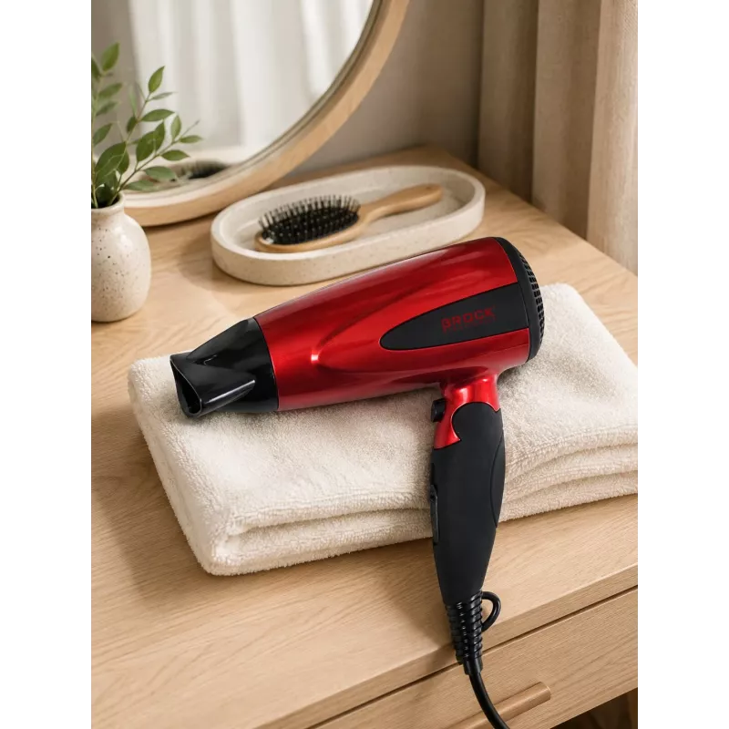 Suszarka do włosów Brock HD 8501 RD 1600W, czerwona