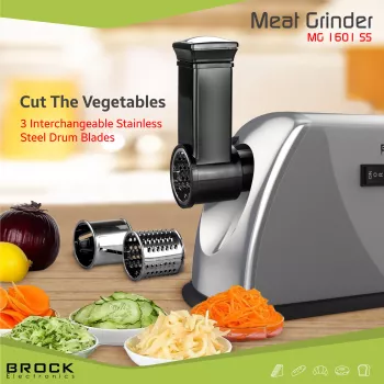 Brock MG 1601 SS Maszynka do mięsa 1400W, czerwono-stalowa