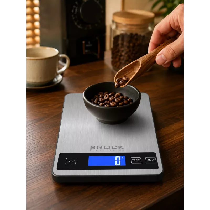 Brock SKS 1008 Duża cyfrowa waga kuchenna z wyświetlaczem LED