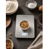 Brock SKS 1009 Cyfrowa waga kuchenna z wyświetlaczem LED, udźwig 5 kg, dokładność 1 g, platforma z hartowanego szkła, czarna