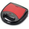 Brock SSM 2003 RD 3-w-1 Toster do kanapek, gofrownica i grill, 750 W, czarno-czerwony