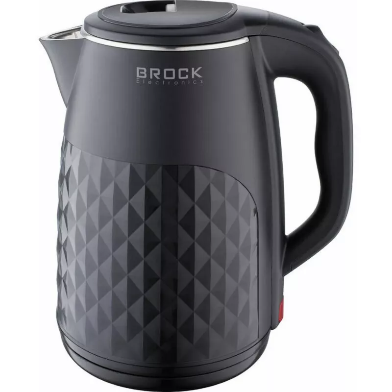 Brock WK 0618 BK czajnik elektryczny z podwójnymi ściankami 1,8L 1500W, czarny
