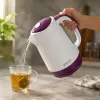 Brock WK 08 PR Czajnik elektryczny 1,7L 2000W Biały/Fioletowy