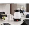 Brock WK 0904 BK Składany Czajnik Podróżny 0,5L 500W, Czarno-Biały