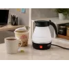 Brock WK 0904 BK Składany Czajnik Podróżny 0,5L 500W, Czarno-Biały