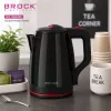 Czajnik elektryczny Brock WK 5518 BK 2,0 l 1500 W czarny z podstawą bezprzewodową 360°