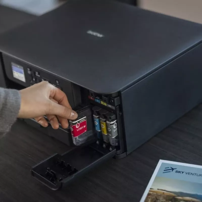 Drukarka Brother DCP-J1310DW Atramentowa Kolorowa Wielofunkcyjna A4 16 ppm USB Wi-Fi