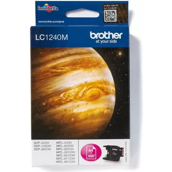 Brother LC-1240M Oryginalny Tusz Magenta – 600 Stron, Atramentowa, Seria LC-1240 BROLC1240M