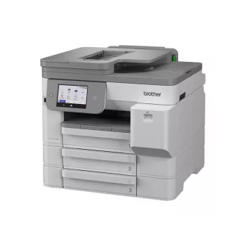 Brother MFC-J5117DW A3 Kolorowa Atramentowa Drukarka Wielofunkcyjna z Drukowaniem, Kopiowaniem, Skanowaniem, Faksem, Dupleksem, Wi-Fi, Ethernet, USB, Podajnikiem na 250 Arkuszy, ADF na 50 Arkuszy, Ekranem Dotykowym, Biała