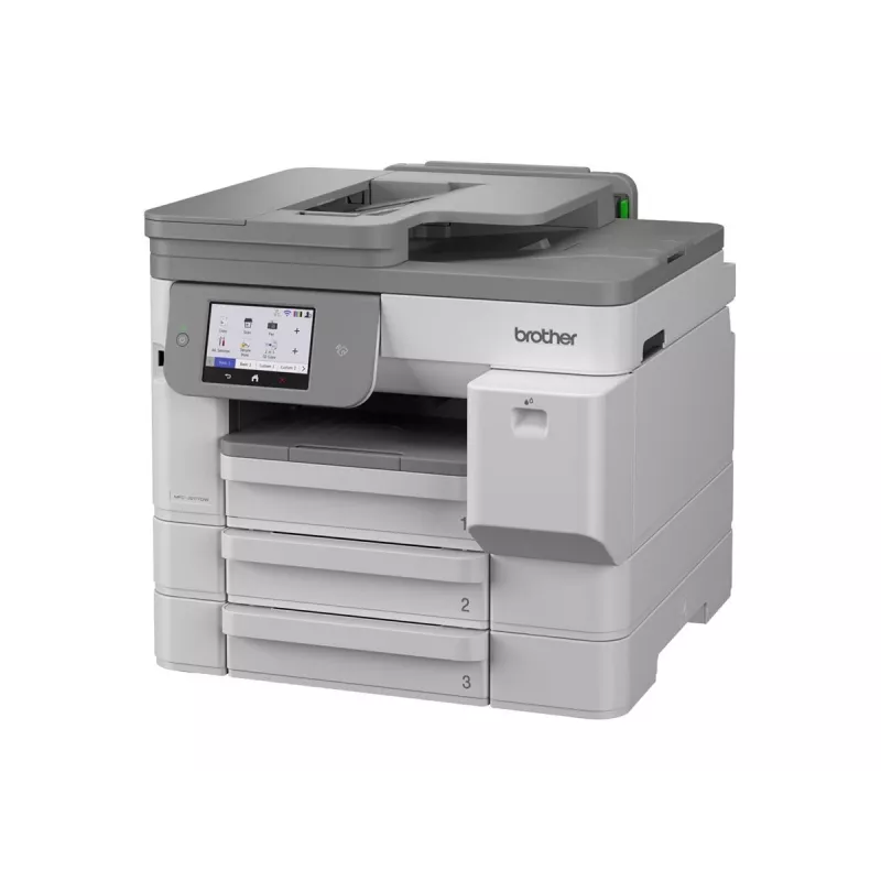 Brother MFC-J5117DW A3 Kolorowa Atramentowa Drukarka Wielofunkcyjna z Drukowaniem, Kopiowaniem, Skanowaniem, Faksem, Dupleksem, Wi-Fi, Ethernet, USB, Podajnikiem na 250 Arkuszy, ADF na 50 Arkuszy, Ekranem Dotykowym, Biała