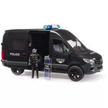 BRUDER bworld MB Sprinter Police Special Forces Van 1:16 z dźwiękiem i światłem