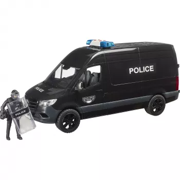 BRUDER bworld MB Sprinter Police Special Forces Van 1:16 z dźwiękiem i światłem