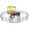 BRUDER Stół sianokosów z płotkami i korytem - Bworld 1:16 Farm Playset
