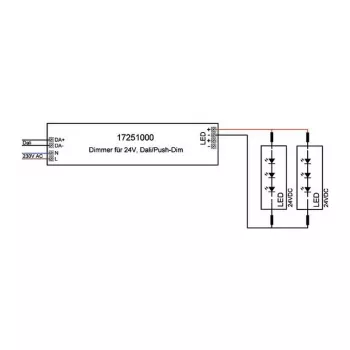Brumberg 17251000 Sterownik LED DALI Prostokątny Biały 80W 230V 24V