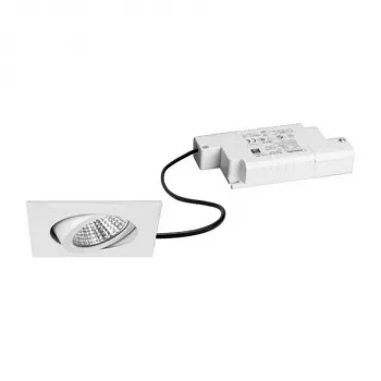 Brumberg 39365073 LED Recessed Spotlight Set BB05 Square White 3000K 6W 230V Phase Dimmable Swivel