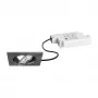 BRUMBERG 39365153 Zestaw LED Oprawa Wpuszczana BB05 Kwadratowa Nikiel Mat 6W 230V Ściemnialna Faza 3000K 450lm 38° Obrót