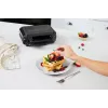 BRV VST098X Opiekacz 3w1, gofrownica i grill, 850 W, płyty nieprzywierające DuraCeramic, Czarny/Srebrny