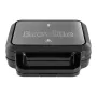 BRV VST098X Opiekacz 3w1, gofrownica i grill, 850 W, płyty nieprzywierające DuraCeramic, Czarny/Srebrny