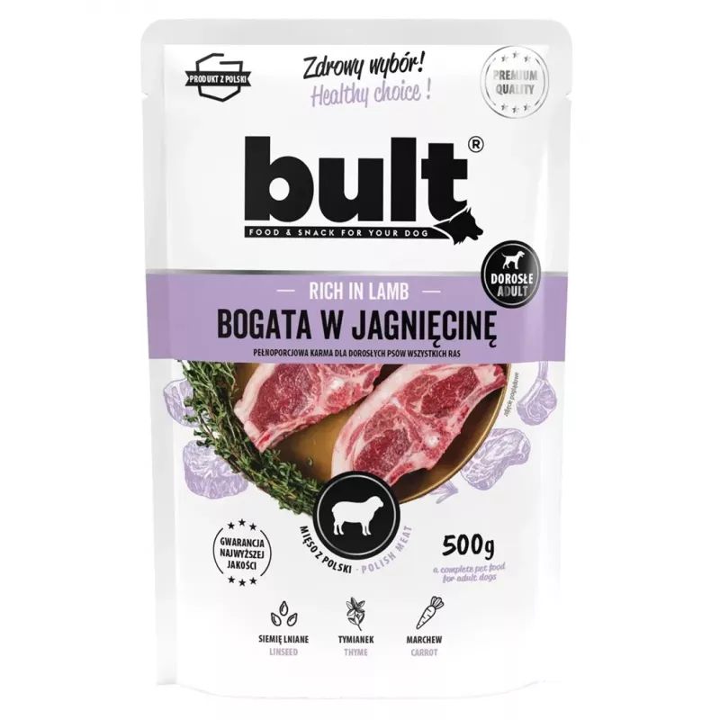 BULT Minced Lamb Dog Food 500g