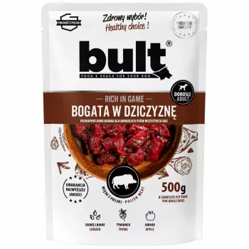BULT Pasztet z dziczyzny Mokra Karma dla Psów Saszetka 500g