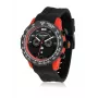 BULTACO MAN H1PO48C-SB2 48mm Zegarek Kwarcowy Analogowy Czarna Tarcza Skórzany Pasek