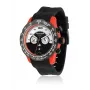 BULTACO MAN H1PO48C-SW1 48mm Quartz Analog Watch Black Silicone