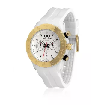 BULTACO MAN H1PW43C-CW2 43mm Zegarek Analogowy Kwarcowy Czarna Tarcza Skórzany Pasek
