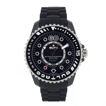 BULTACO WATCH MAN BLPB45A-CB1 (45mm) Kwarcowy Analogowy Stal Nierdzewna Silikon Czarny