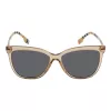 BURBERRY BE4308-385687 Damskie okulary przeciwsłoneczne Cat-Eye Havana 56/16/140 mm