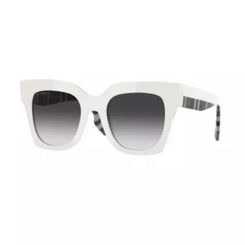 Okulary przeciwsłoneczne Burberry BE4364-39958G damskie, kocie oko, Havana, acetat, soczewki gradientowe szare 49mm