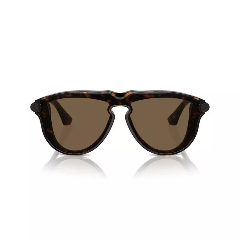 Okulary przeciwsłoneczne Burberry BE4427-300273 dla mężczyzn, ciemny brąz Havana, kwadratowe, acetat, 56-18-145
