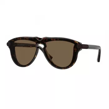 Okulary przeciwsłoneczne Burberry BE4427-300273 dla mężczyzn, ciemny brąz Havana, kwadratowe, acetat, 56-18-145