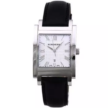 Zegarek męski Burberry BU1554 Swiss Quartz 38mm Stal nierdzewna Czarna tarcza