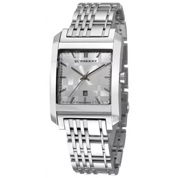Zegarek męski Burberry BU1567 33mm Stal nierdzewna Srebrna tarcza