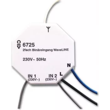 Busch-Jaeger 6725 2-kanałowy aktor przełączający/ściemniający, podtynkowy, 230V, free@home