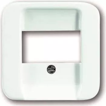 Busch-Jaeger future linear Płyta środkowa z pokrywą uchylną do gniazda SCHUKO, Studio White 2CKA001724A1705