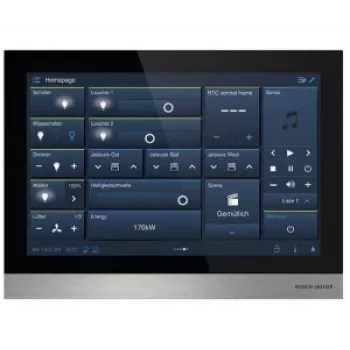 Busch-Jaeger IP touch 10 LAN/WLAN H8237-4B-03 Panel sterowania Smart Home, 10,1-calowy ekran dotykowy, czarny 2TMA130050B0058