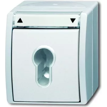 Busch-Jaeger Ocean 2712 SLW-54 Natynkowe gniazdo SCHUKO, IP44, białe 2CKA001101A0924