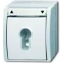 Busch-Jaeger Ocean 2712 SLW-54 Natynkowe gniazdo SCHUKO, IP44, białe 2CKA001101A0924
