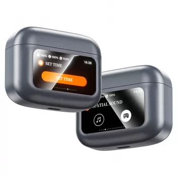 Buxton BTW 9600 Bezprzewodowe słuchawki nauszne z aktywną redukcją szumów, Bluetooth 5.3, bateria 30h, czarny