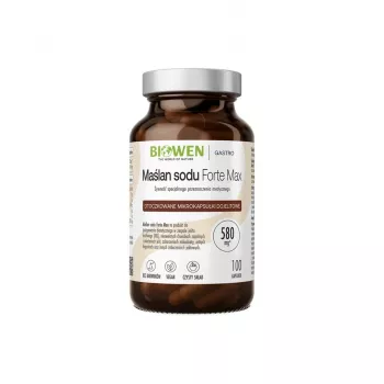 BWN BIOWEN Sodium Butyrate 580 mg – Suplement diety dla ludzi – 100 kapsułek