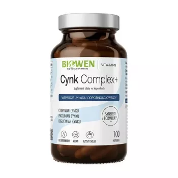 BWN BIOWEN Zinc 3X Immunity – Suplement diety dla ludzi – 100 kapsułek