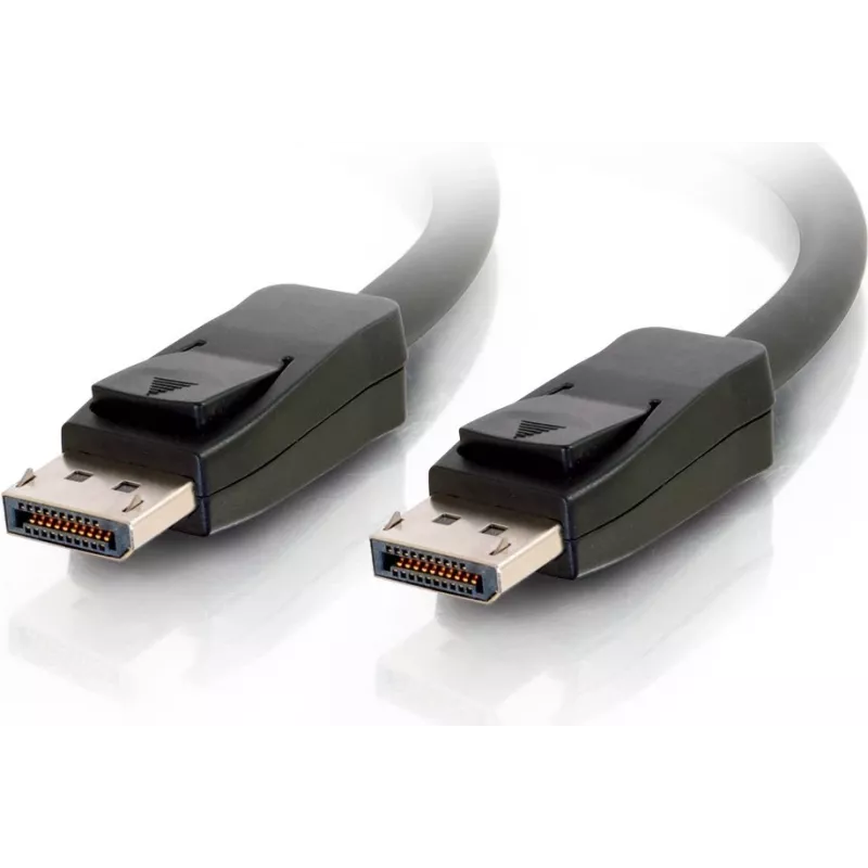 Kabel DisplayPort C2G 5,0m z zatrzaskami, męski-męski, czarny 84403