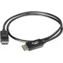 Kabel DisplayPort C2G 5,0m z zatrzaskami, męski-męski, czarny 84403