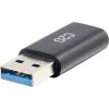 C2G USB C na USB Adapter - SuperSpeed USB Adapter - 5Gbps - USB-C żeński na USB-A męski - USB 3.0 - Formowany - Czarny