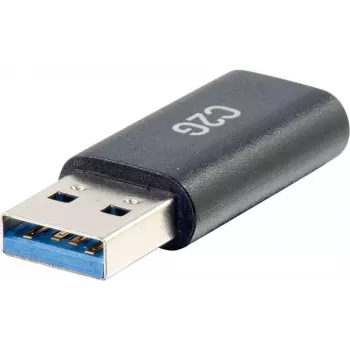 C2G USB C na USB Adapter - SuperSpeed USB Adapter - 5Gbps - USB-C żeński na USB-A męski - USB 3.0 - Formowany - Czarny