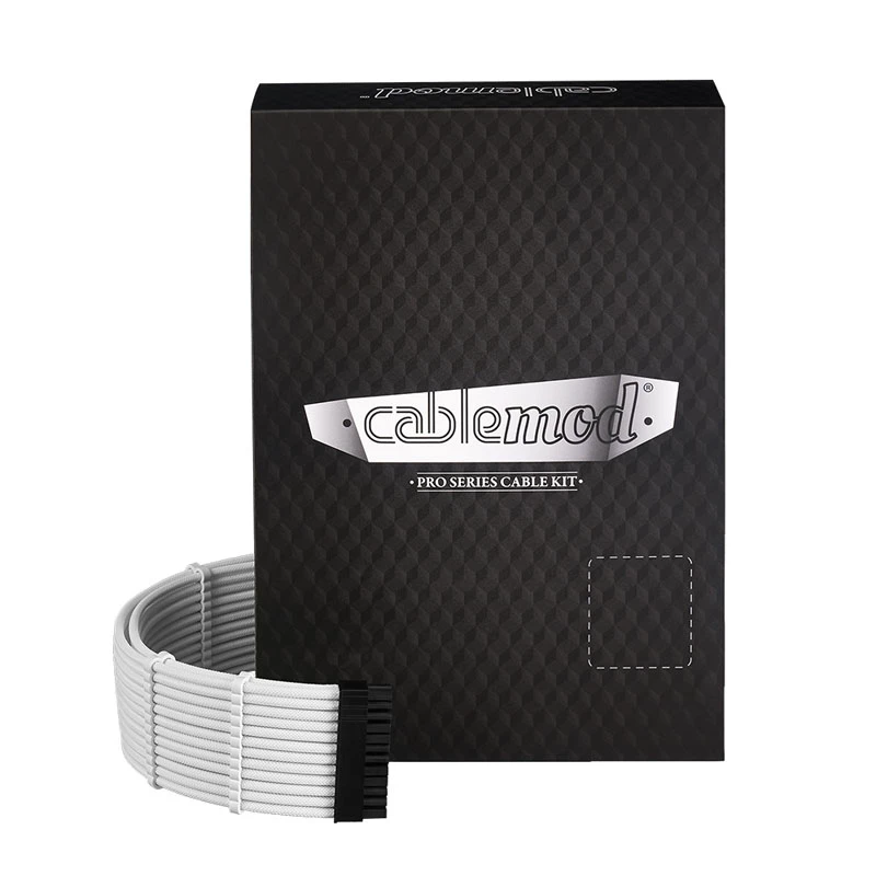 CableMod C-Series PRO ModMesh 12VHPWR Cable Kit dla Corsair RM, RMi, RMx (Black Label) - Biały