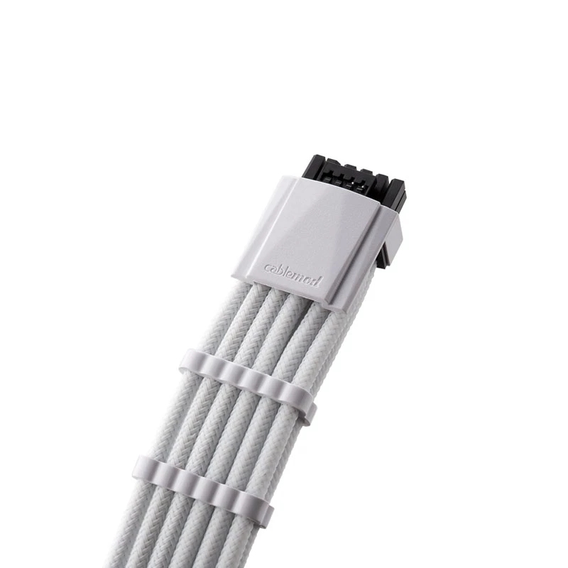 CableMod C-Series PRO ModMesh 12VHPWR Cable Kit dla Corsair RM, RMi, RMx (Black Label) - Biały